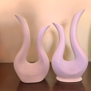 2 European Ceramic Sculptures $5 each . Sell together or separate.